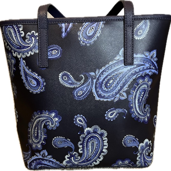 Michael Kors Emry Paisley Leather Medium Tote - Picture 4 of 13